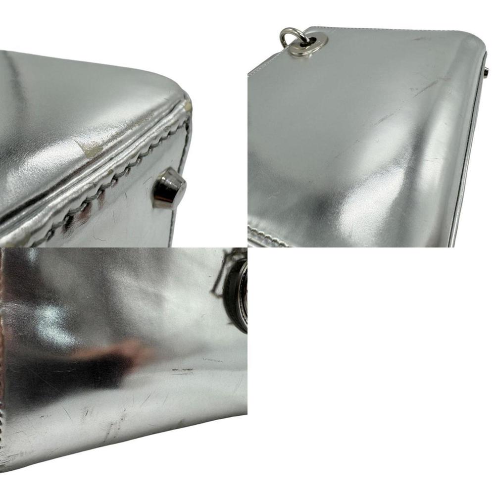 CHRISTIAN DIOR Silver Leather Shoulder Bag - Picture 5 of 5